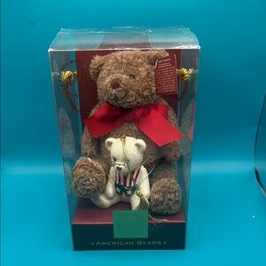 Lenox American Teddy Bear Set 100th Anniversary Sealed in clear Display Box